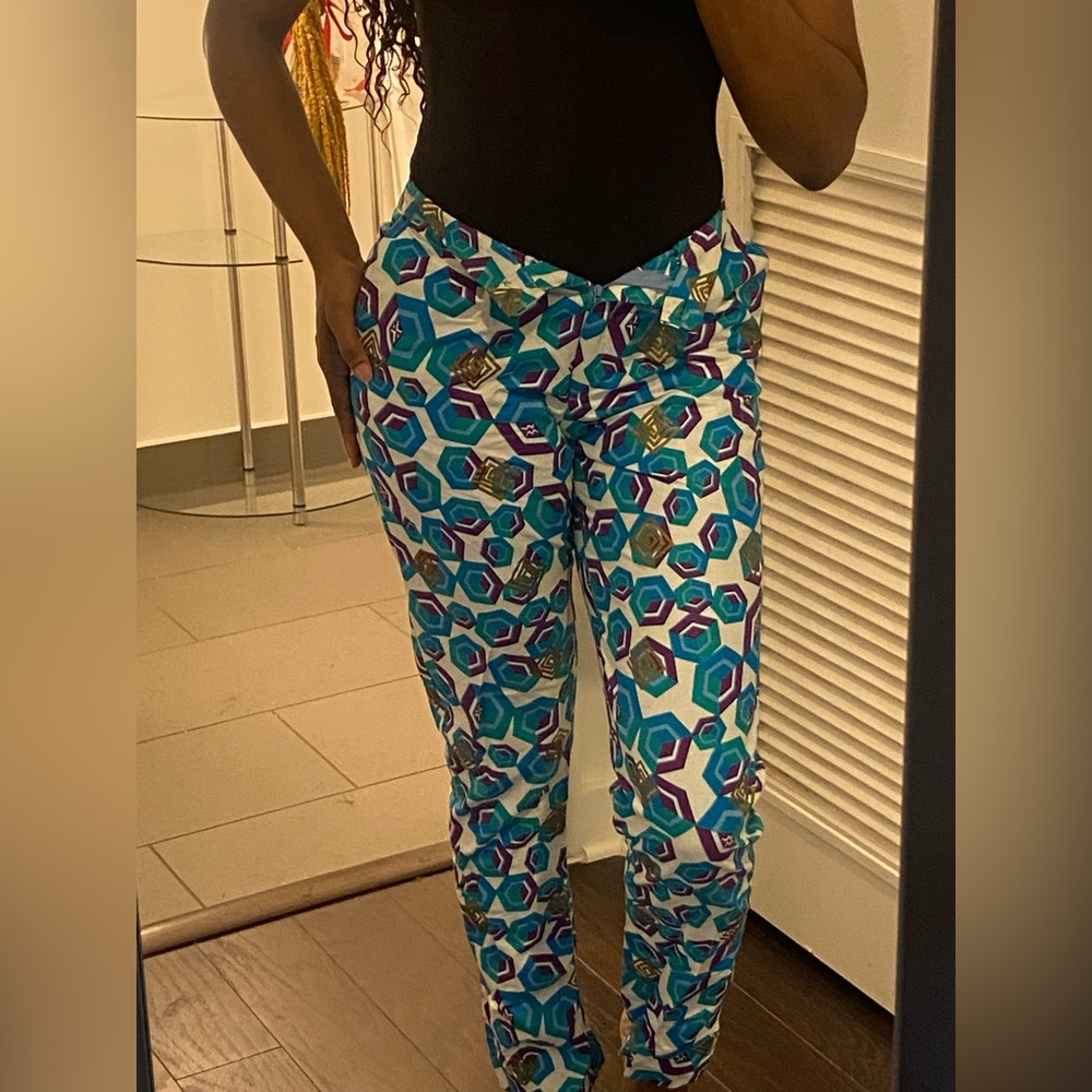 WEST AFRICAN- HANDMADE Geometric Patterned Pants
